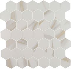 CALACATTA MATTE 2X2 HEXAGON MOSAIC