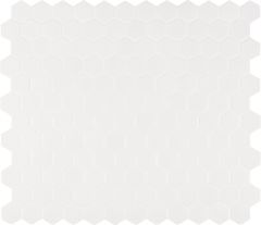 WHITE MATTE 2X2 HEXAGON MOSAIC