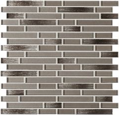 Champagne Blend Interlocking Glass Mosaic