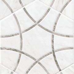 Geoglam Cloud 11 in. x 13 in. Hexagonal Matte Porcelain Floor And Wall Tile
