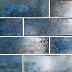 Marza Cobalt 4X12 Glossy Subway Tile