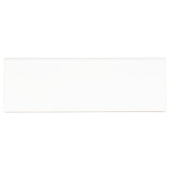 Metro White 4 in. x 12 in. Glossy Ceramic Bullnose Tile
