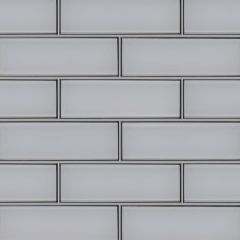 Ice Bevel 4X12 Glass Subway Tile
