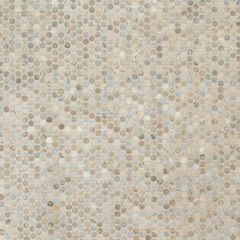Stonella Penny Round 12X12 Glossy Glass Mosaic Tile