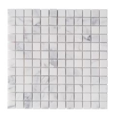 Oriental White 1x1 Polished Marble Mosaic