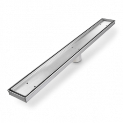 Delmar Series. Standard 28" Mist (Tile-in) Satin linear drain.