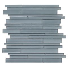 Azure Denim Glass Mix  Strip 6"X 18" Mosaic