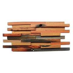 3-D Random Plank 12X 24 Antique Wood Mosaic