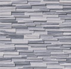 ALASKA GRAY PANEL 3D HONED 6X24