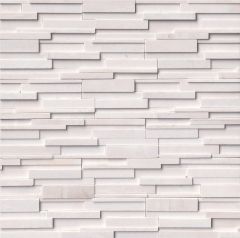 ARCTIC WHITE PANEL 3D HONED 6X24