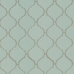 GRAY GLOSSY ARABESQUE MOSAIC
