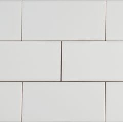 WHITE GLOSSY 4X16 SINGLE BULL NOSE