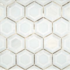 Medici Gold Pattern Stone Metal Mosaic