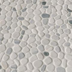 BLACK AND WHITE PEBBLES PATTERN TUMBLED