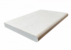 Antalya Cream 16X24 5CM Marble Leathered (Sandblasted & Brushed) Bullnose Pool Coping