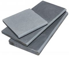 Indian Black Limestone 16X24 3CM Tumbled & Brushed Bullnose pool coping