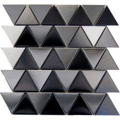 Black Stainless Steel Mosaic Triangle