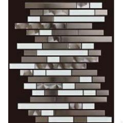 Stainless Steel and Glass Mix  Mosaic