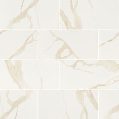 Eden Calacatta 24 in. X 48 in. Polished Porcelain Tile