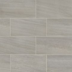 Malahari Greige 12 in.X24 in. Lapato 3D Porcelain Floor & Wall Tile