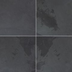 Brazilian Black 24X24 Gauged Slate Tile