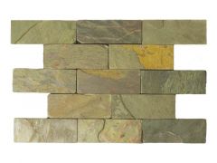 Multi Color 3X6 Tumbled Slate Tile
