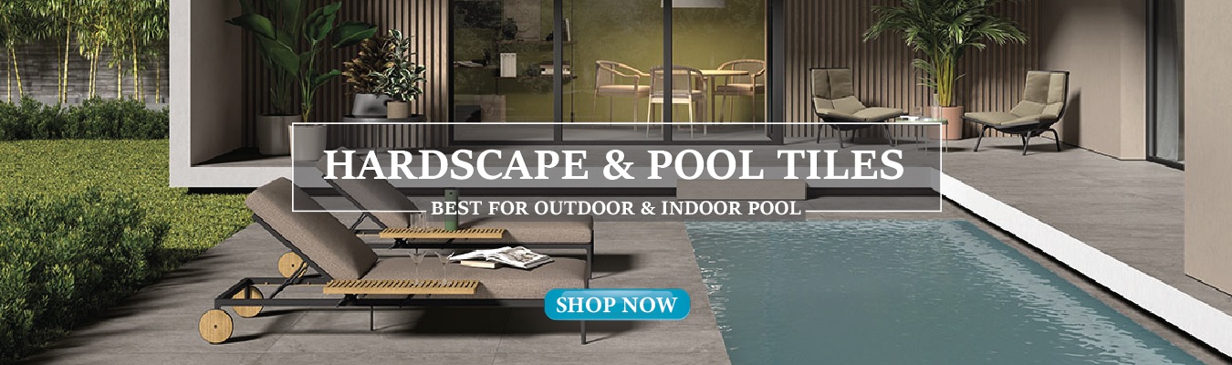 hardscape and pool tiles